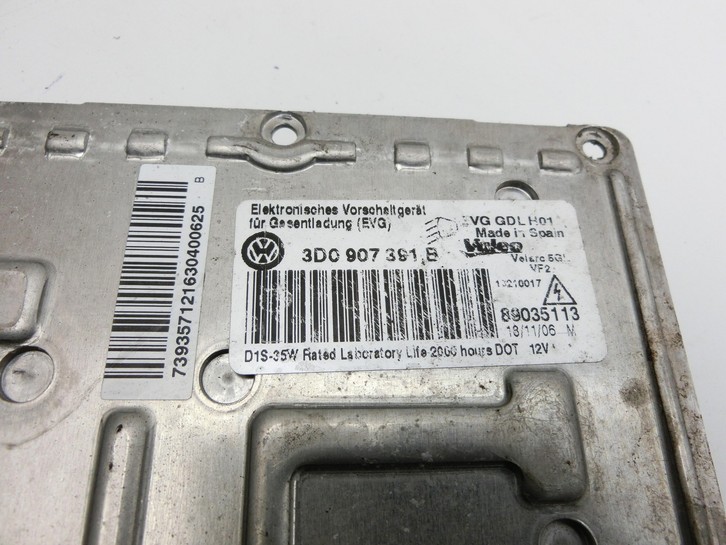 VW Passat 3C B6 05-10 Xenon Vorschaltgerät Kurvenlicht Rechts AFS VW Passat 3C B6 05-10 07.12.2006 3D0907391B... Vorschau 4