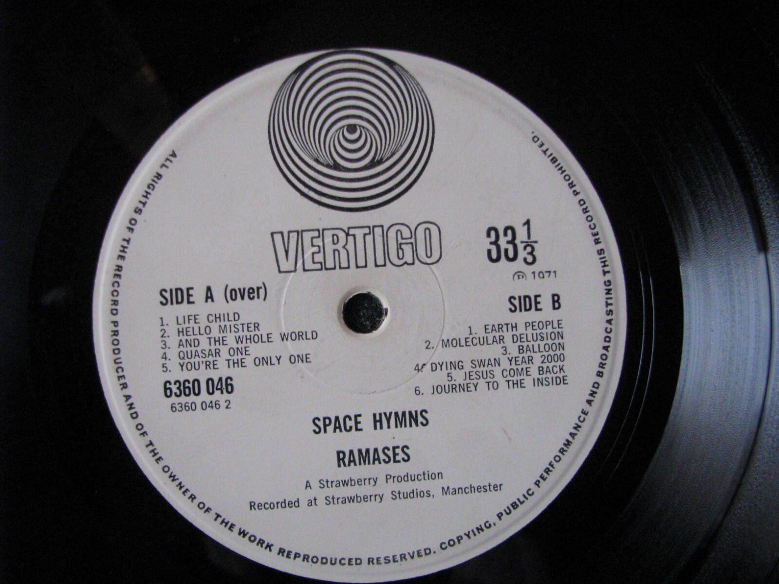 RAMASES ラマセス - SPACE HYMNS (レコード、LP) RAMASES ラマセス - SPACE HYMNS (レコード、LP)