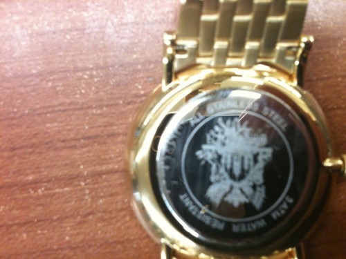 Pre-owned John Eric Johan Eric Men's Watch Je-h1000-02-001b Holstebro Seconds Subdial Yellow Gold Ip