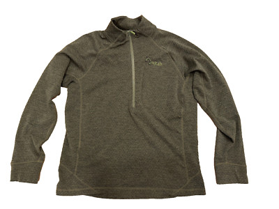 RAB Fleece Jacket Thermic Insulation Pullover Hoodie Green Men's size L zr769