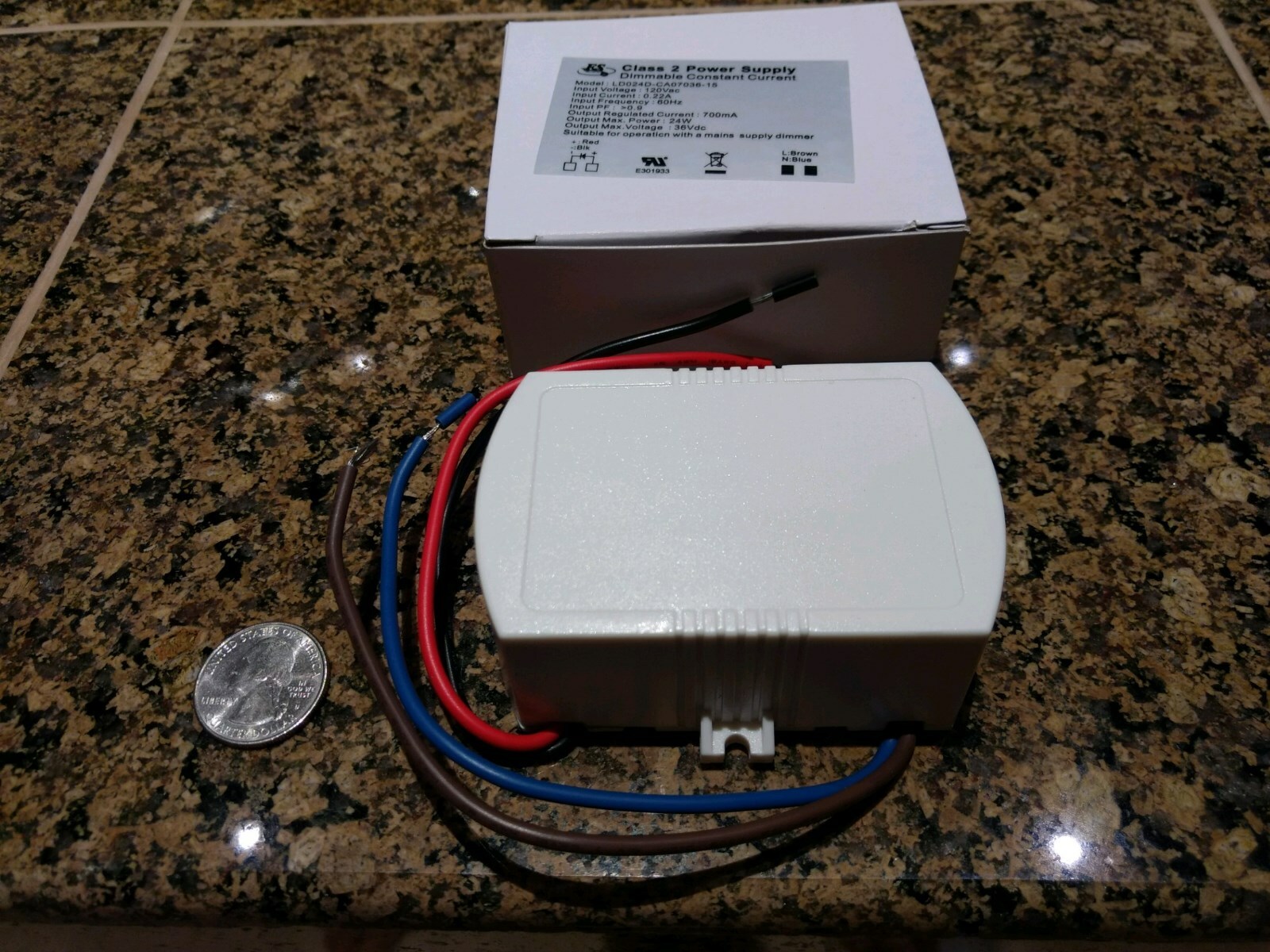 LED Driver Power Supply Thyristor Dimming Single Voltage High PF 6~36W(GDE030YD0750L 19~30/23~36W