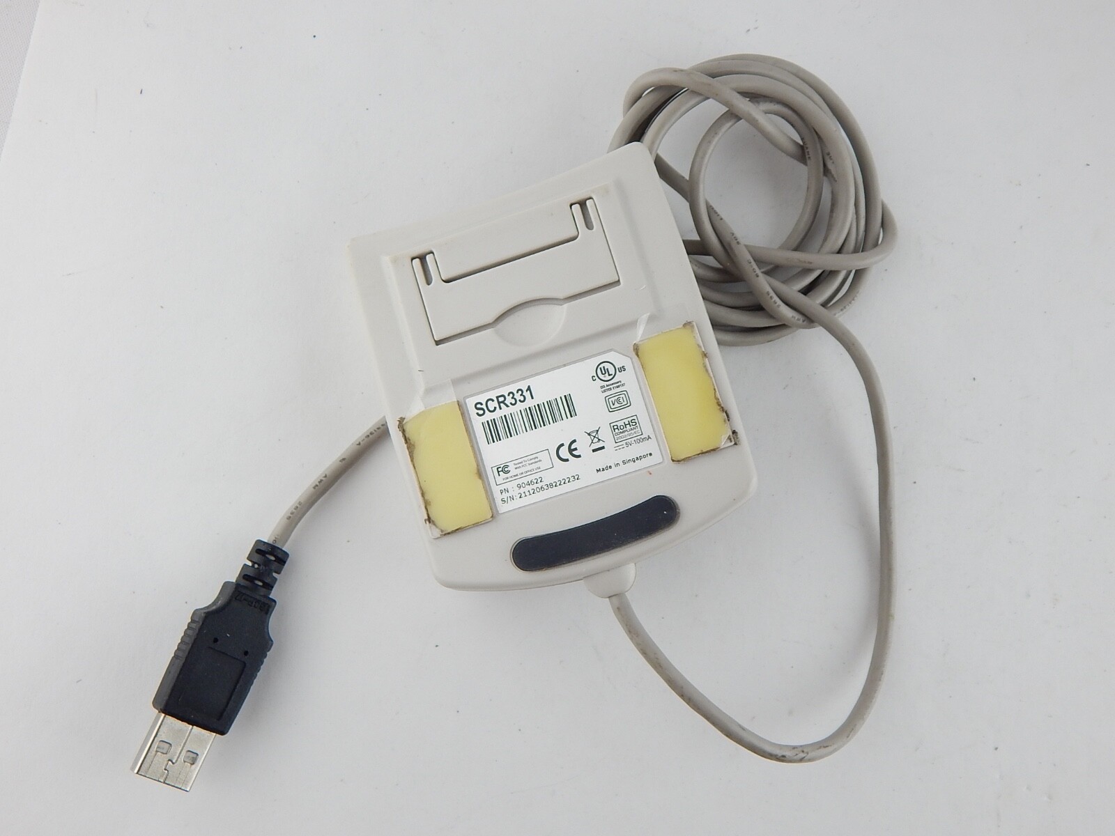 SCM Microsystems USB SCR331 CAC Smart Card Reader Military ID USAF - FREE SHIP