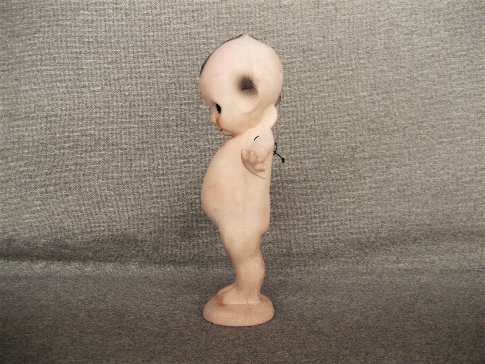 ANTIQUE VINTAGE CHALKWARE KEWPIE DOLL WITH WINGS 13