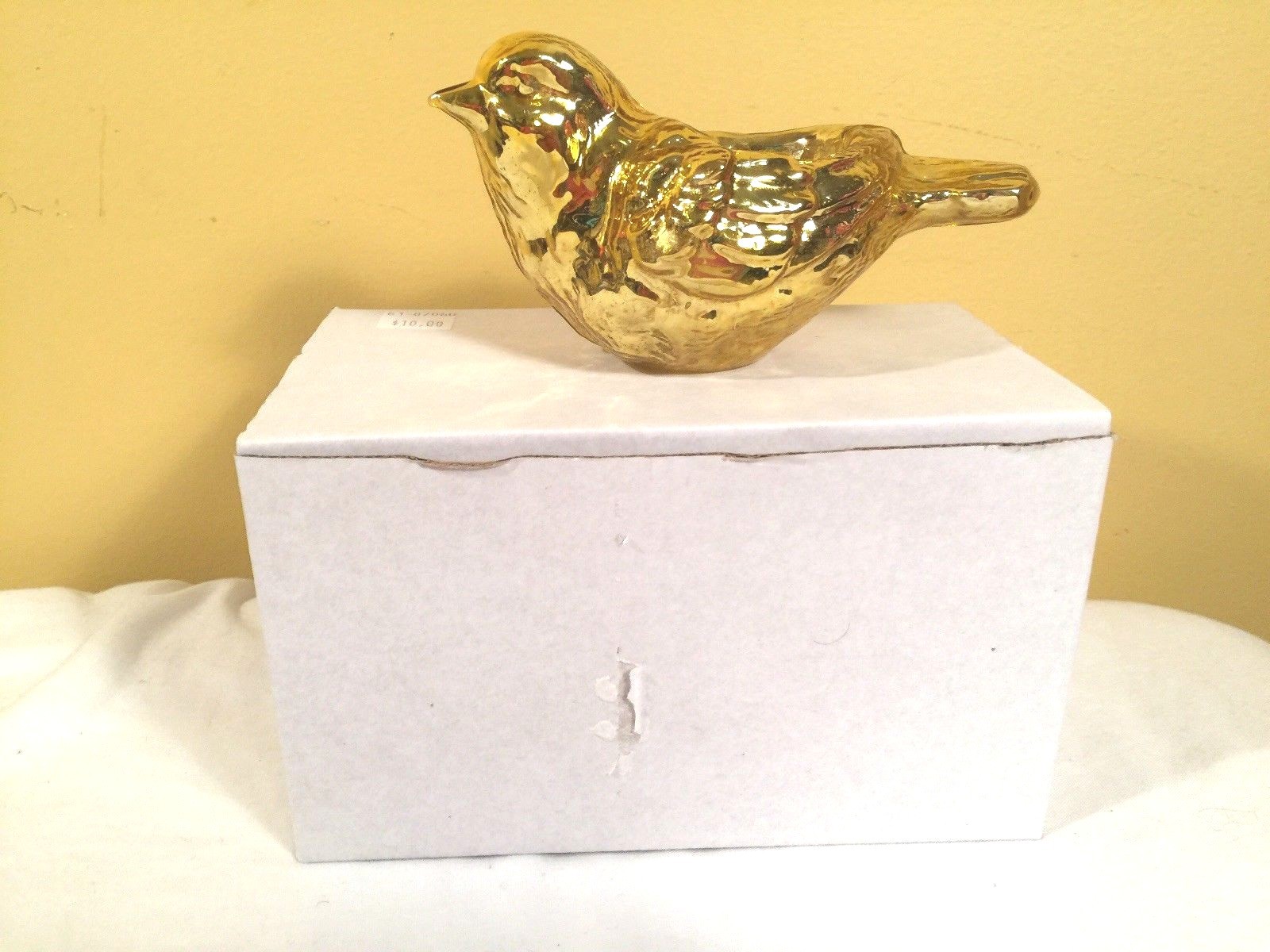 Twos Company Gold Bird Candle Holder Nick Nack Gift Idea Collectable NEW