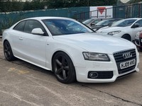 AUDI A5 2.0T FSI S Line 2dr 2009 in white six speed manual. Cheapest on the net.