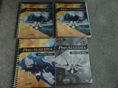 Abeka   Pre-Algebra Teacher Edition & Solution/Test Keys  8th Grade 8    CURRENT