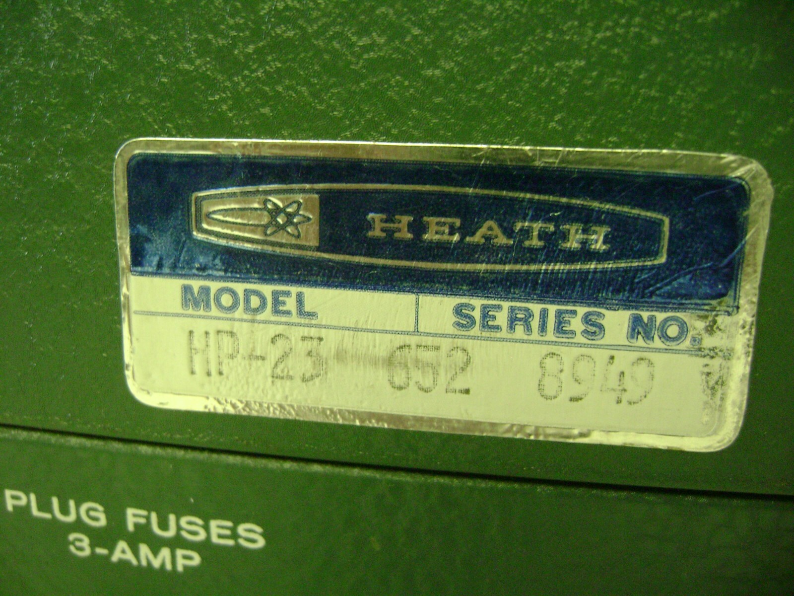 Heathkit HP 23 power supply with connect cable