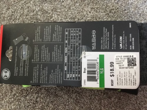 3 pair boys socks Under Armour. $18.99 retail New