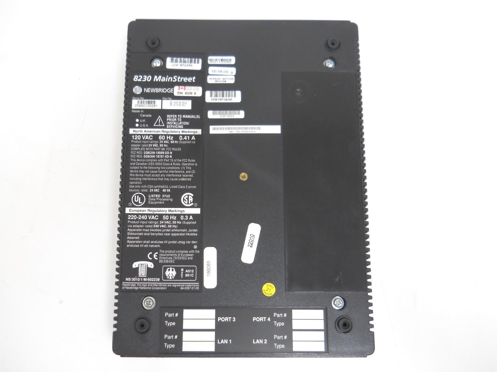 Newbridge Ethernet Little Bridge 8230 MainStreet