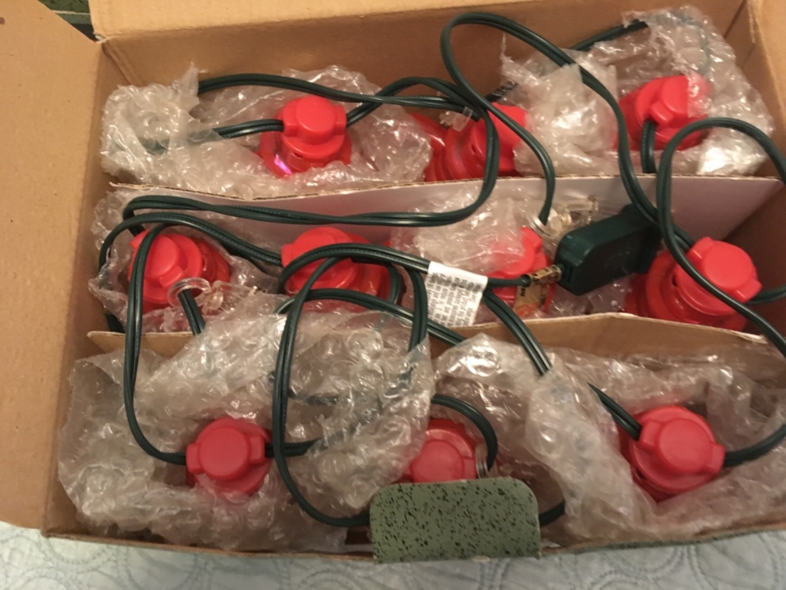 Rivers Edge Jumbo Lantern Light Set with Extra Flicker Bulbs (2 Sets/10 Ft Each)