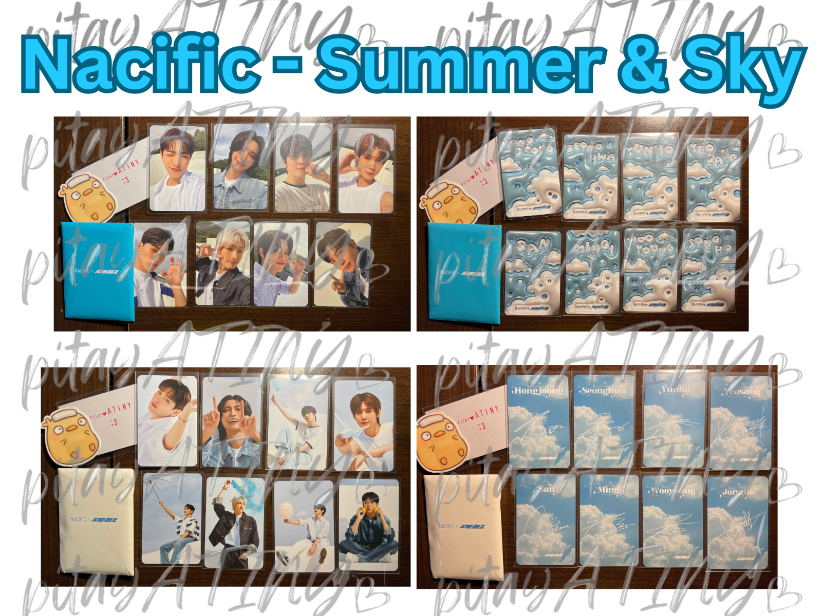 Nacific x ATEEZ Official Photocards - Summer & Sky | eBay Nacific x ATEEZ Official Photocards - Summer & Sky | eBay