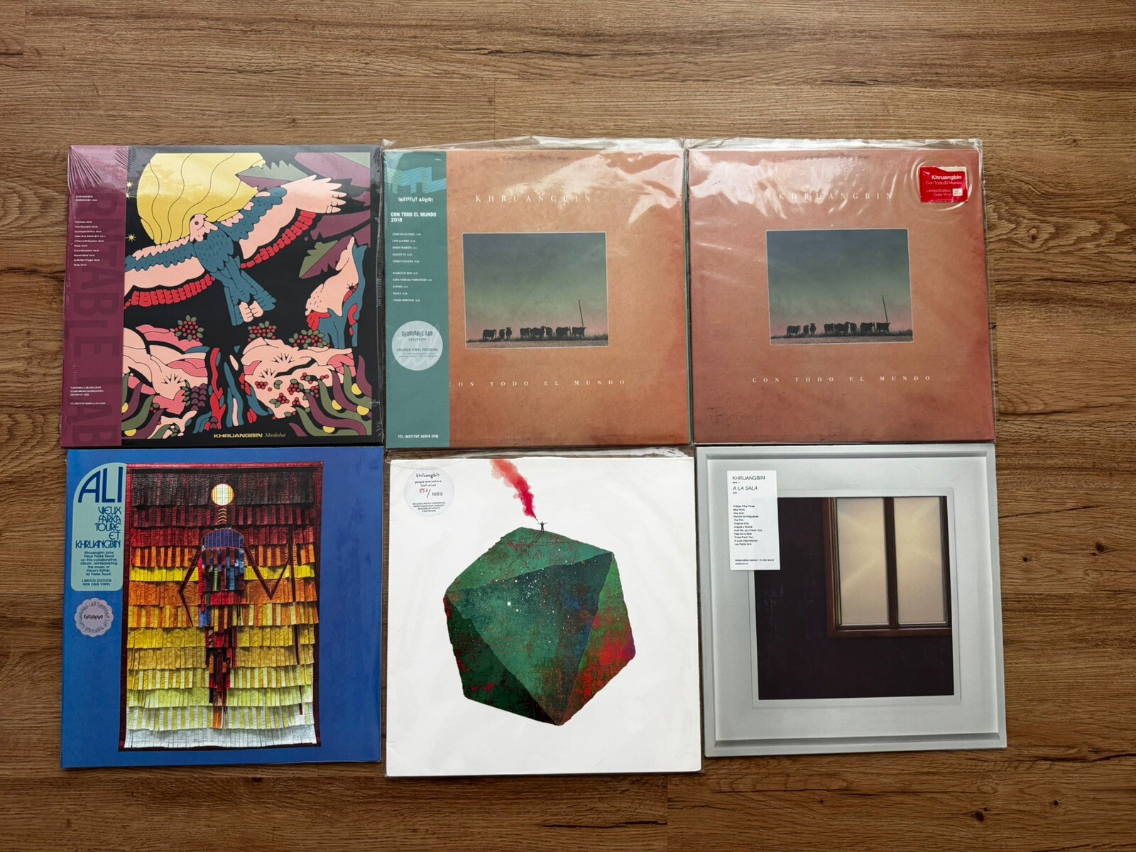 Rare, Signed Khruangbin Vinyl Collection — 23 Items