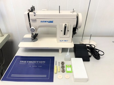SEWLINE SLP-106-7 NEW PORTABLE WALKING FOOT REVERSE INDUSTRIAL SEWING MACHINE