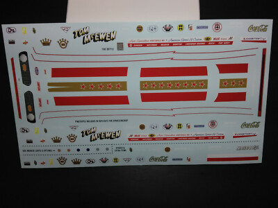 Mongoose Cuda 1969 Barracuda Funny Car 1/25 Tom McEwen Waterslide Decal Sheet