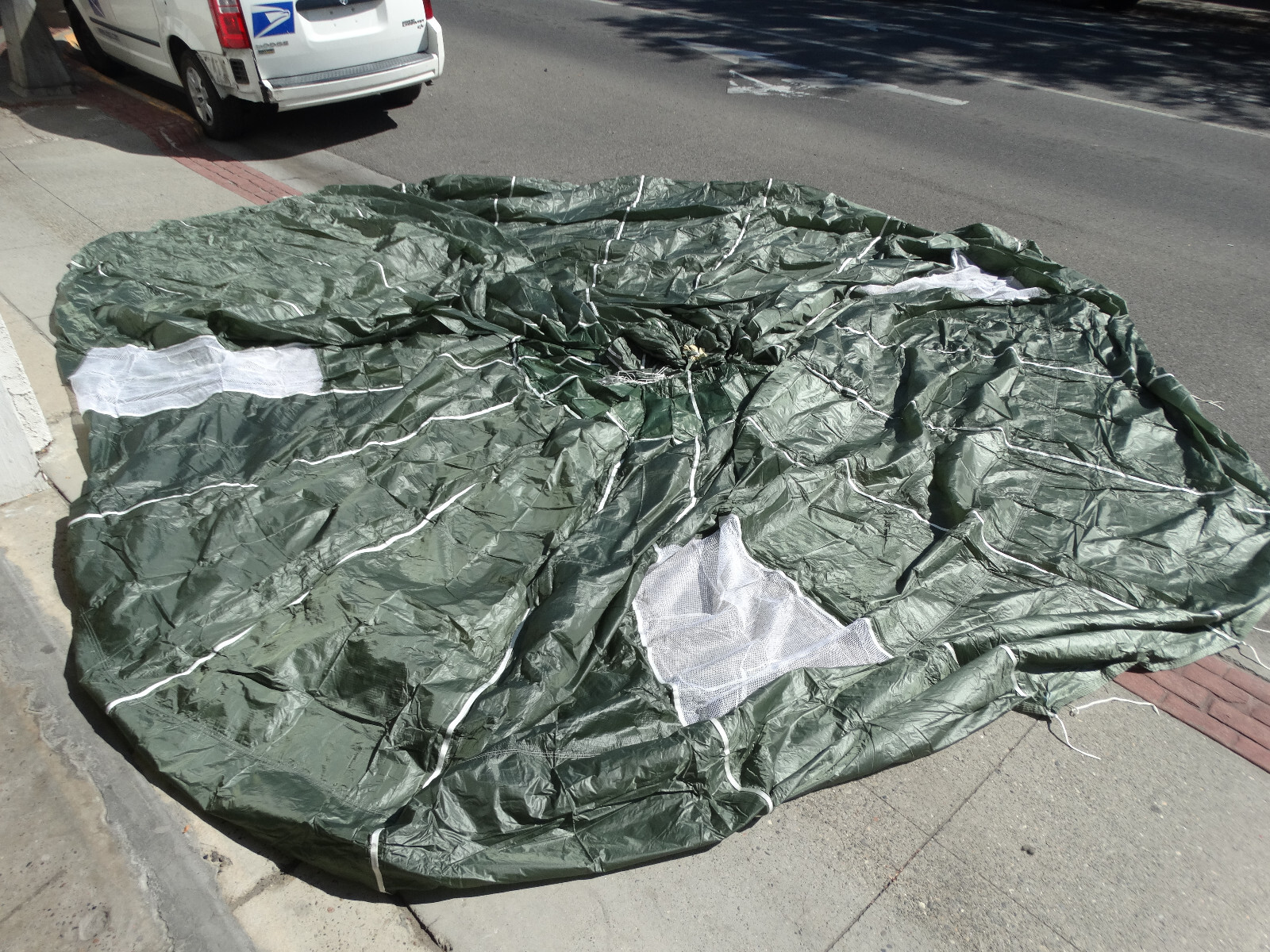US Military Olive Drab 28' Parachute Canopy | eBay