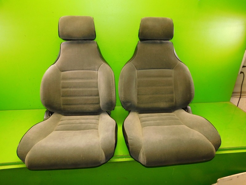 84-87 Civic CRX Si OEM driver passenger left right seats SET gray