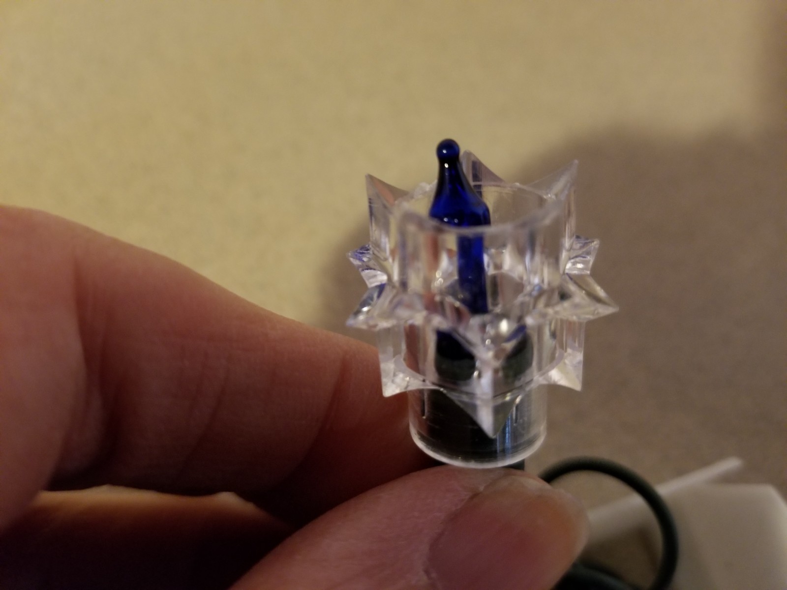 2 RARE NIB Crystal Star Christmas Lights, 2 Strings of Blue Lights, NEW IN BOX