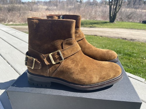 Belstaff Trialmaster Boot 10.5D in Tobacco Suede