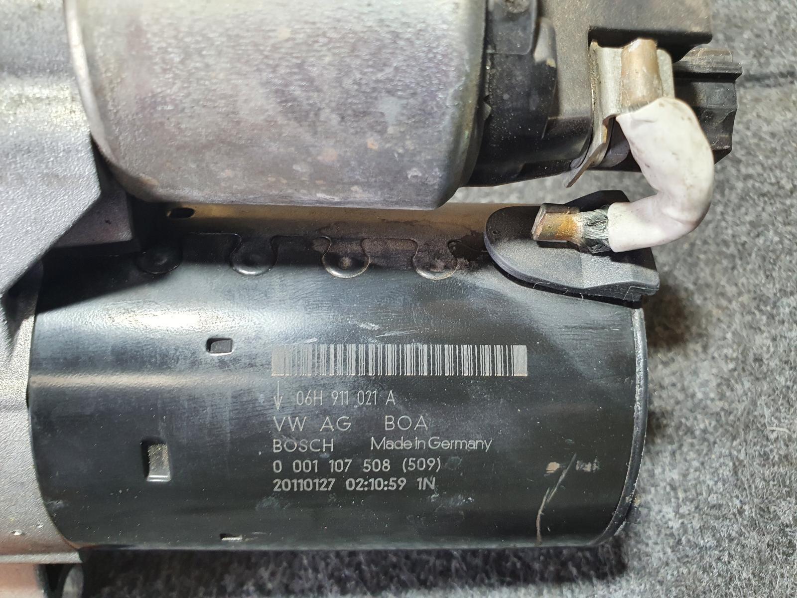 2011 Audi A4 STARTER MOTOR PETROL 2.0 TURBO B8 8K CDNB/CDNC CODE 02/08-09/15 image 4