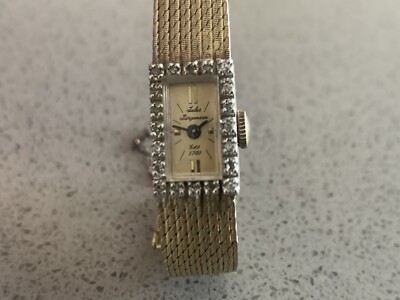 Jules Jurgensen Diamond Bezel JJ est 1740 Wrist Watch 10k G.F. UNTESTED