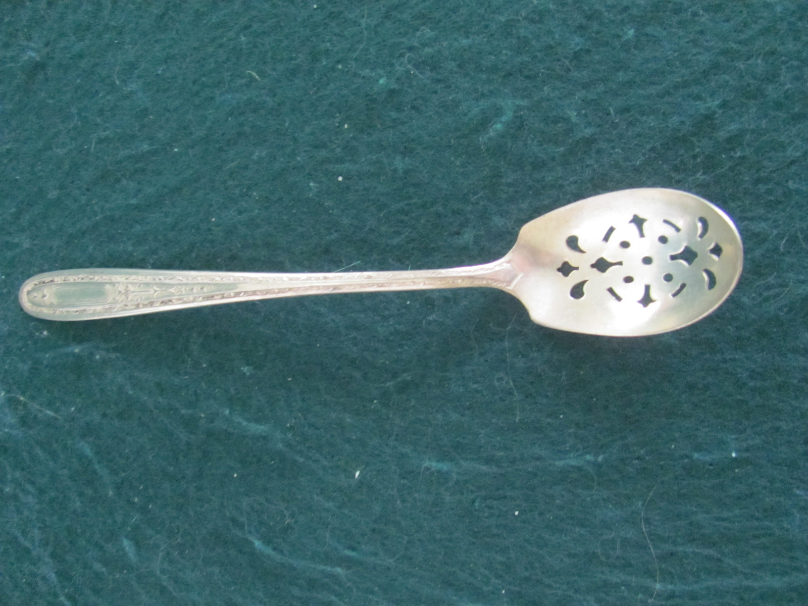 SINGLE SILVERPLATED CONDIMENT CADDY SERVER W GLASS BOWL & SML SLOTTED  SPOON