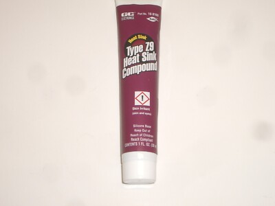GC ELECTRONICS 10-8109 SILICON Z9 ZINC OXIDE HEAT SINK GREASE COMPOUND 1OZ TUBE