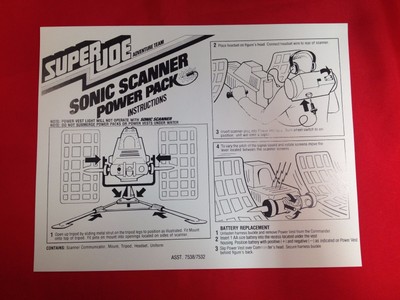 1964 GI JOE - New Super Joe Sonic Scanner Adventure Team