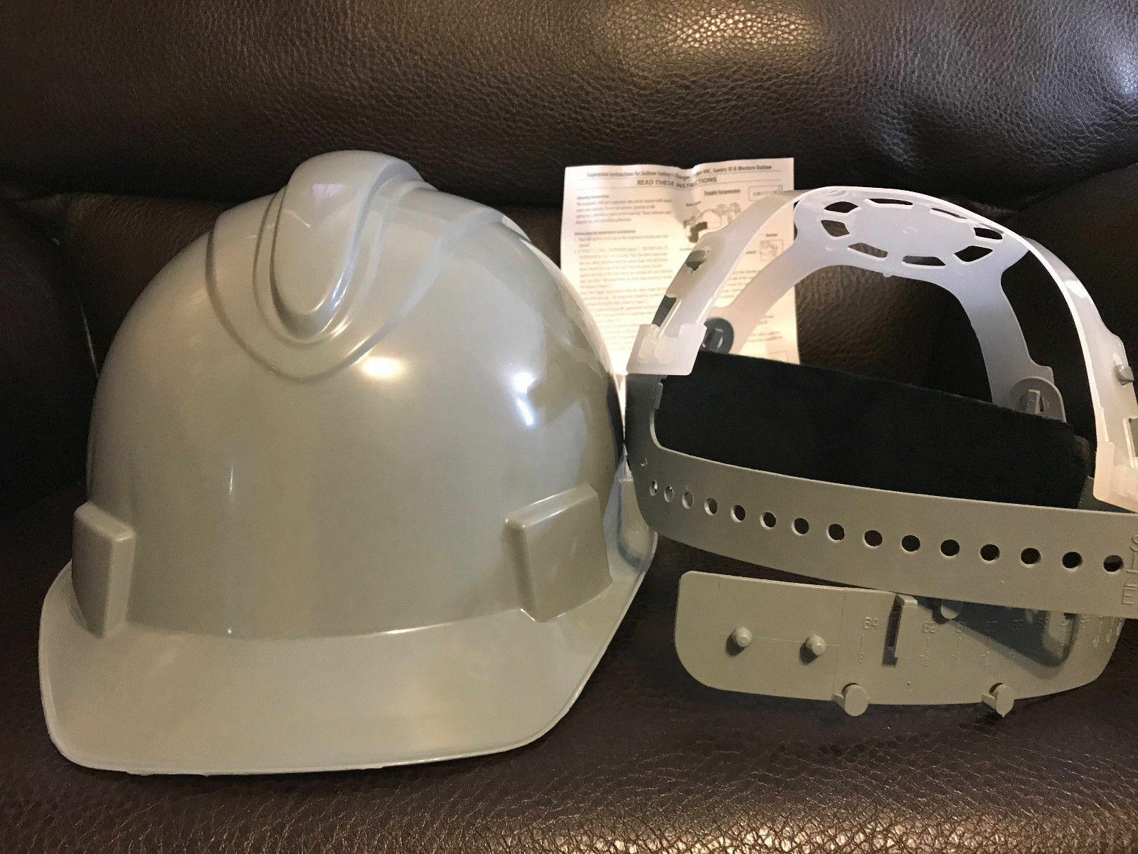 Lot of 5 Jackson Hard Hat Safety Helmet Cap Work CHARGER NEW Grey Protection