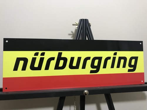 Nurburgring racing garage sign BMW Porsche mercedes baked