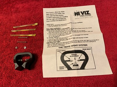 HIVIZ TRIVIZ Fiber Optic Rear Sight For Mossberg Remington Hatsan Escort Shotgun