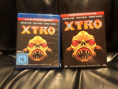 Xtro Blu-Ray / DVD Region B / 2 MINT RARE OOP 4-Disc Special Edition Germany!