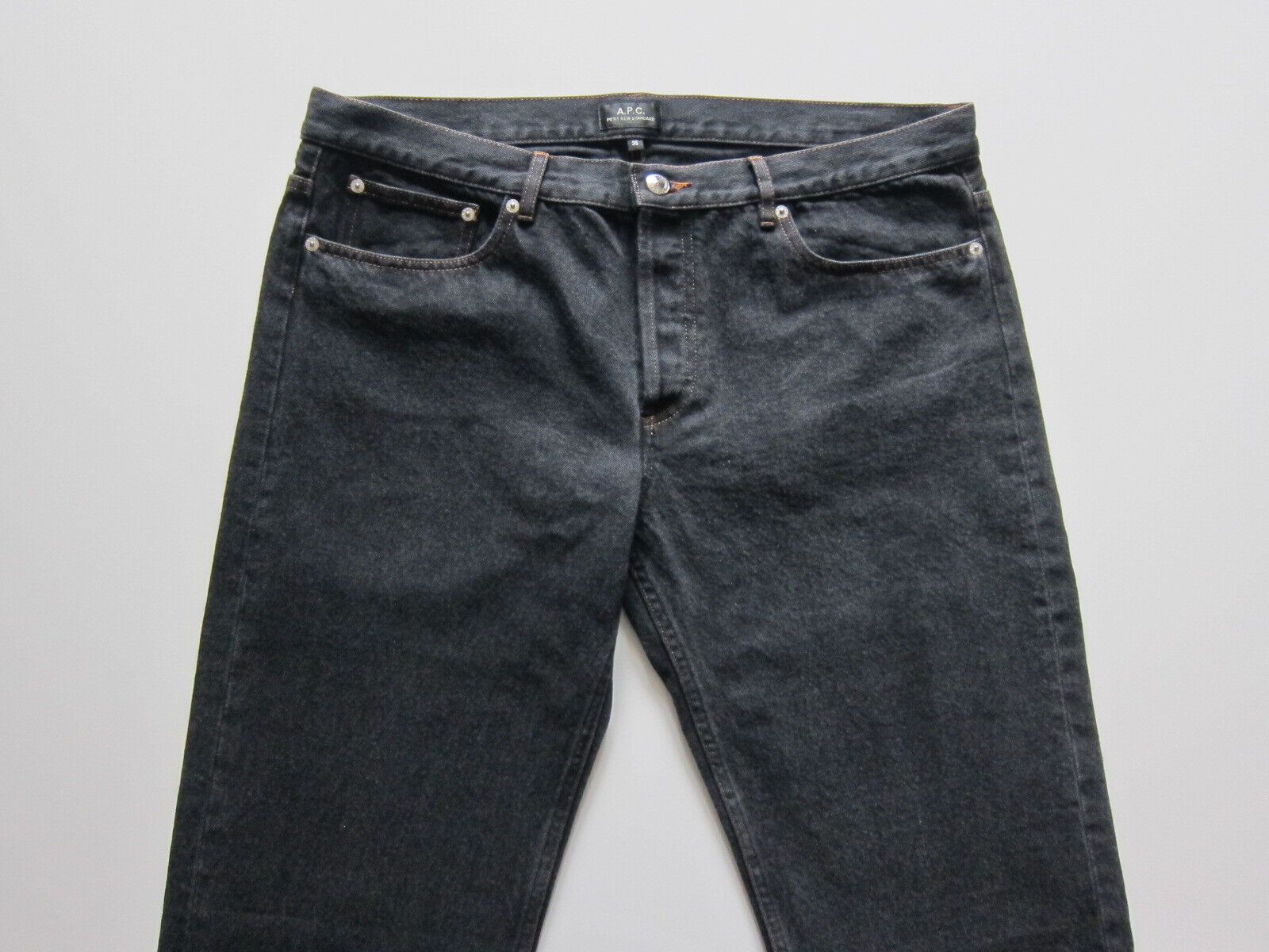 NEW A.P.C. Petit New Standard washed black jeans APC cotton NEW A.P.C. Petit New Standard washed black jeans APC cotton