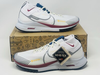 Size 14 Nike React Pegasus Trail 4 GORE-TEX White Black Cedar Mens DJ7926-102