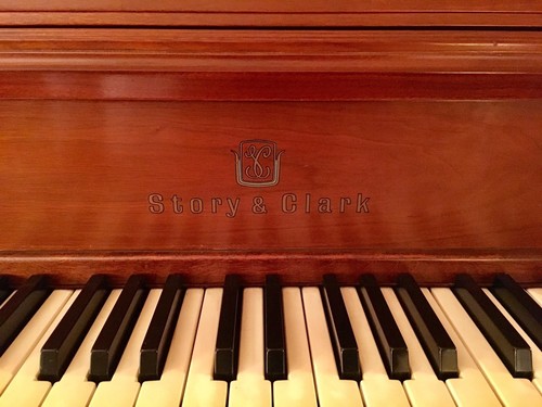 Story & Clark Piano With Original Bench, Original Finish, U move and load, EUC