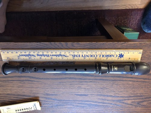 SUZUKI Soprano Sre-500 Flute Recorder Music Instrument Brown