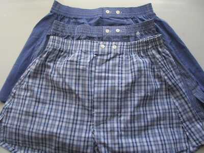 Nordstrom 3-Pack MENS SHOP Woven Boxer Shorts Pajamas 34 $45 U88.G34