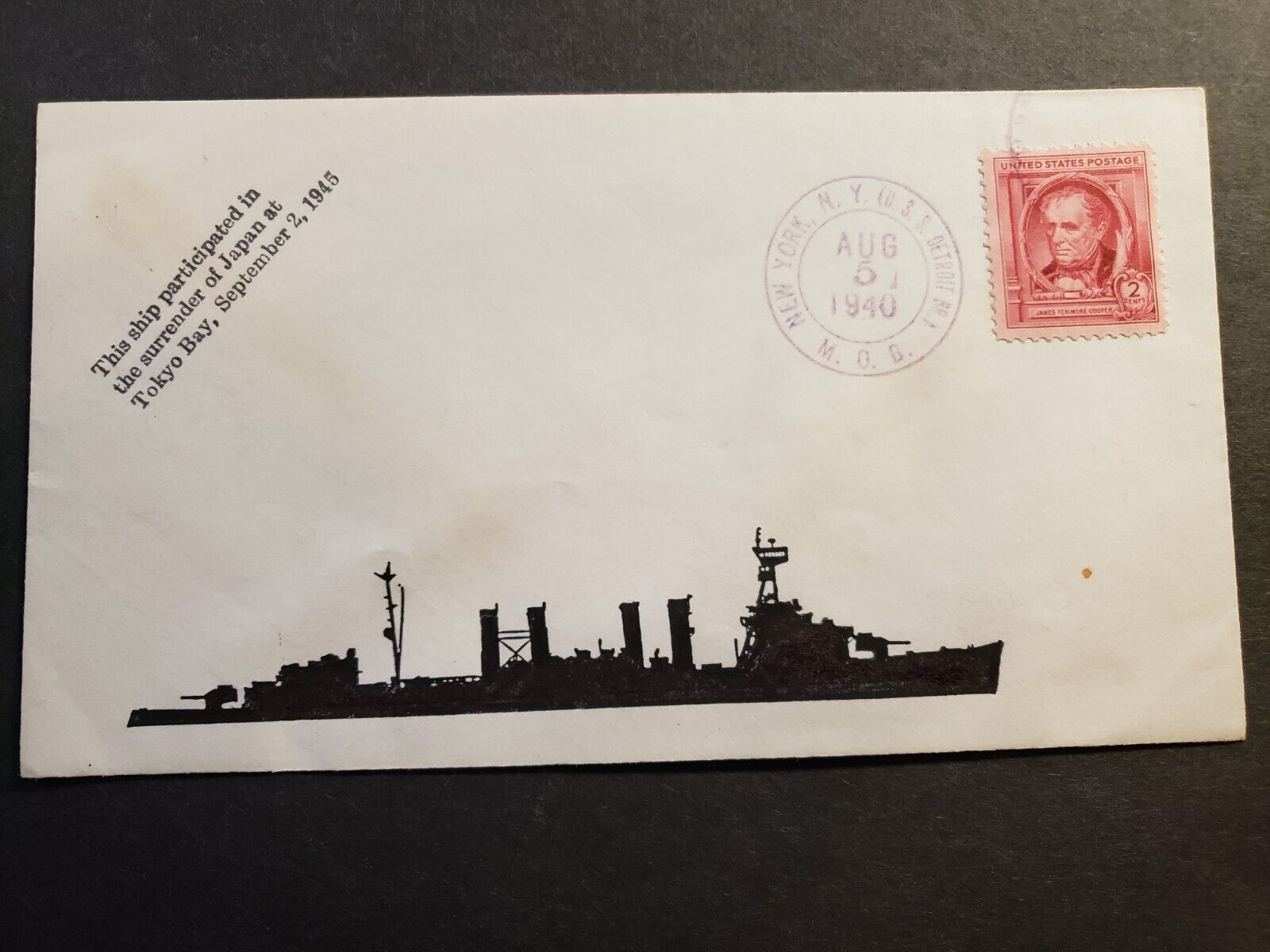 Cruiser USS DETROIT CL-8 Naval Cover 1940 ADD-ON Cachet | eBay Cruiser USS DETROIT CL-8 Naval Cover 1940 ADD-ON Cachet | eBay