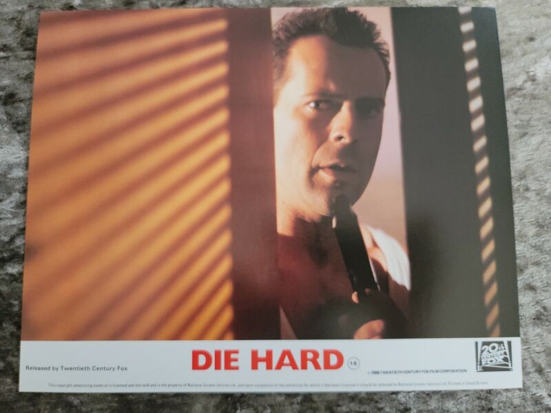 Die Hard lobby cards - Set Of 8 - Bruce Willis - 8 x 10
