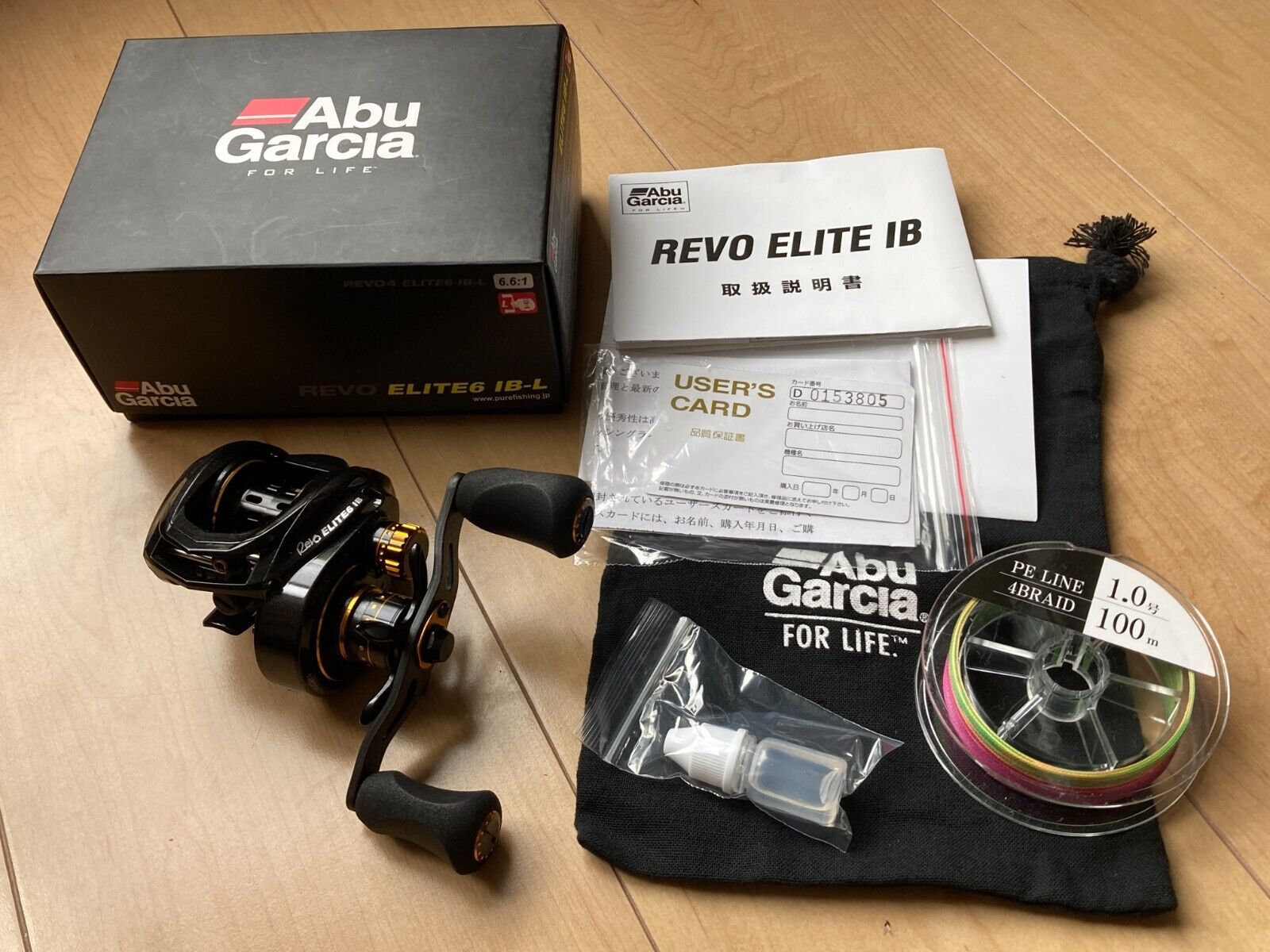 ファッションなデザイン Abu garcia Revo Elite6 IB-L Left used very good bait reel W リール