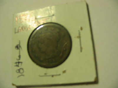 1846 LARGE CENT PENNY BRAIDED HAIR COPPER