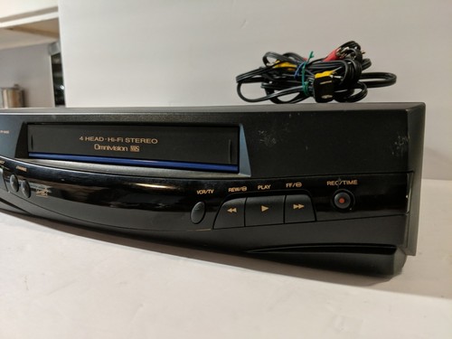 Panasonic 4 Head Omnivision VHS  PV-8450 VCR TESTED W/ cables