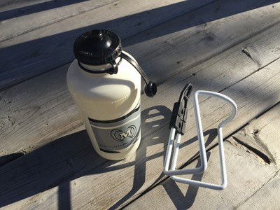 VINTAGE WATER BOTTLE /& HOLDER SET ITALY MARINONI ALE TORINO BORRACCIA ELITE NOS