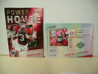 CALVIN RIDLEY 2018 ROOKIE LOT PRESTIGE POWER HOUSE #PHCR  NFL PASSPORT #PPCR