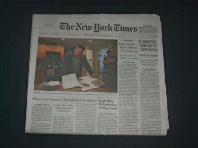 2019 MAY 28 NEW YORK TIMES - IN CLIMATE FIGHT, TRUMP WILL PUT SCIENCE ON TRIAL