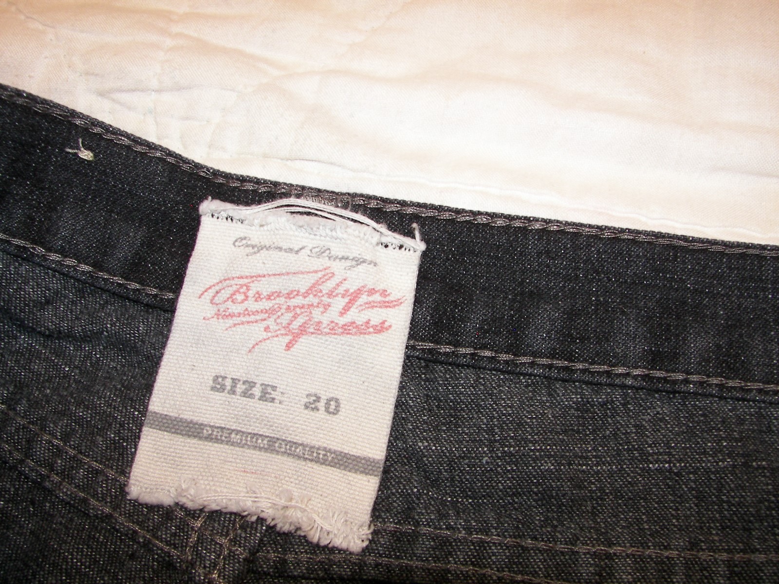 Brooklyn Xpress Jeans - Boys Size 20 - (30 x 31) Original Design - Black Denim