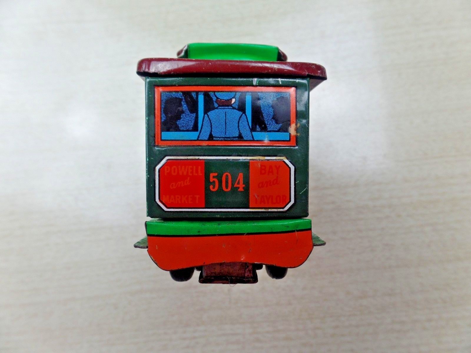 Vtg Modern Toys Tin Municipal Railway Bay Taylor Powell Market 504 RARE Japan