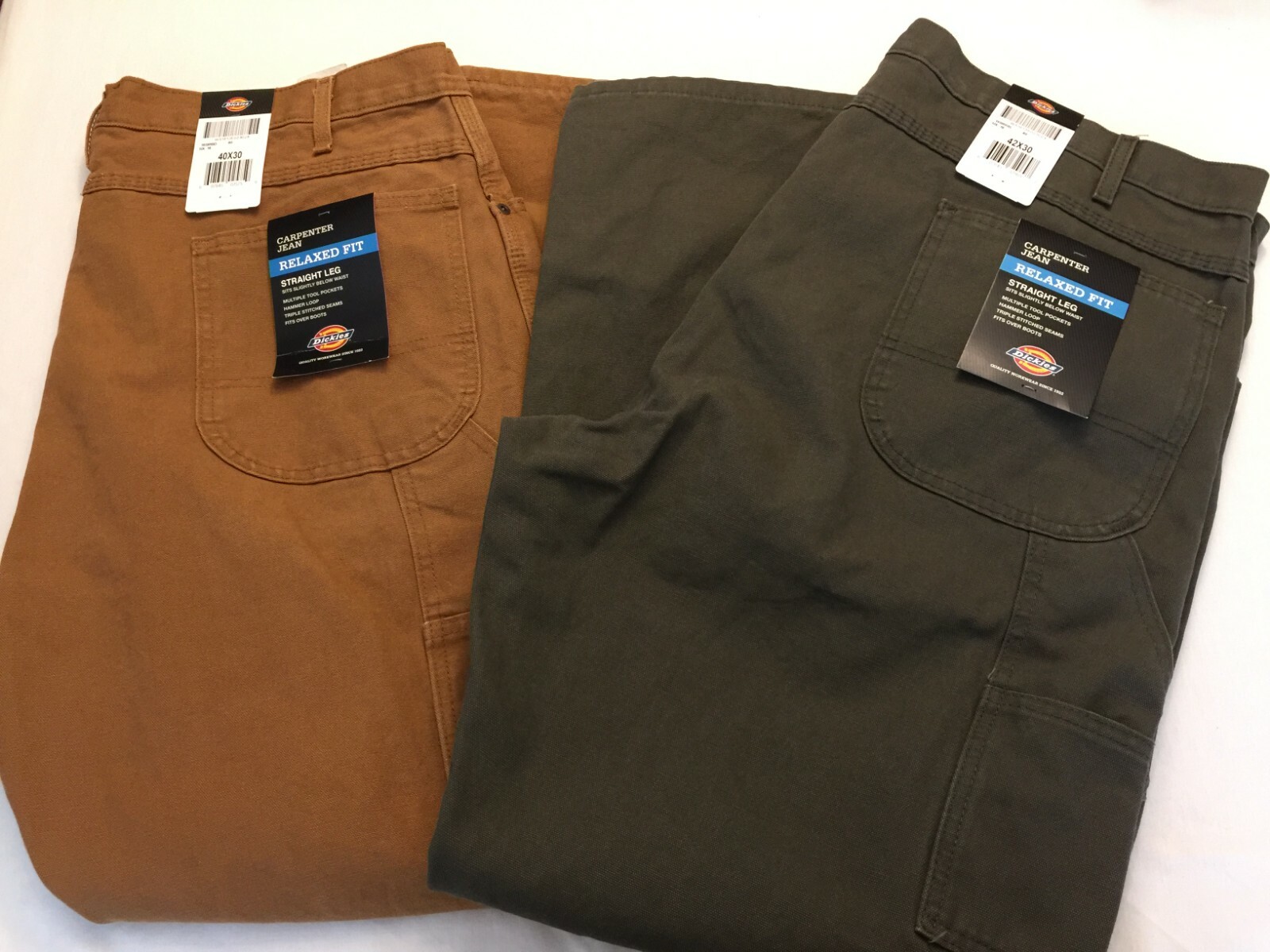 Dickies Relaxed Carpenter Straight Leg 1939RBD 1939RMS Brown
