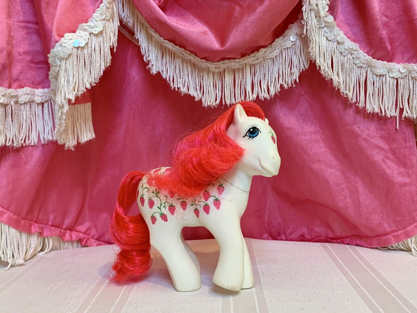 My Little Pony SUGARBERRY G1 Twice As Fancy EUC Strawberry My Little Pony SUGARBERRY G1 Twice As Fancy EUC Strawberry