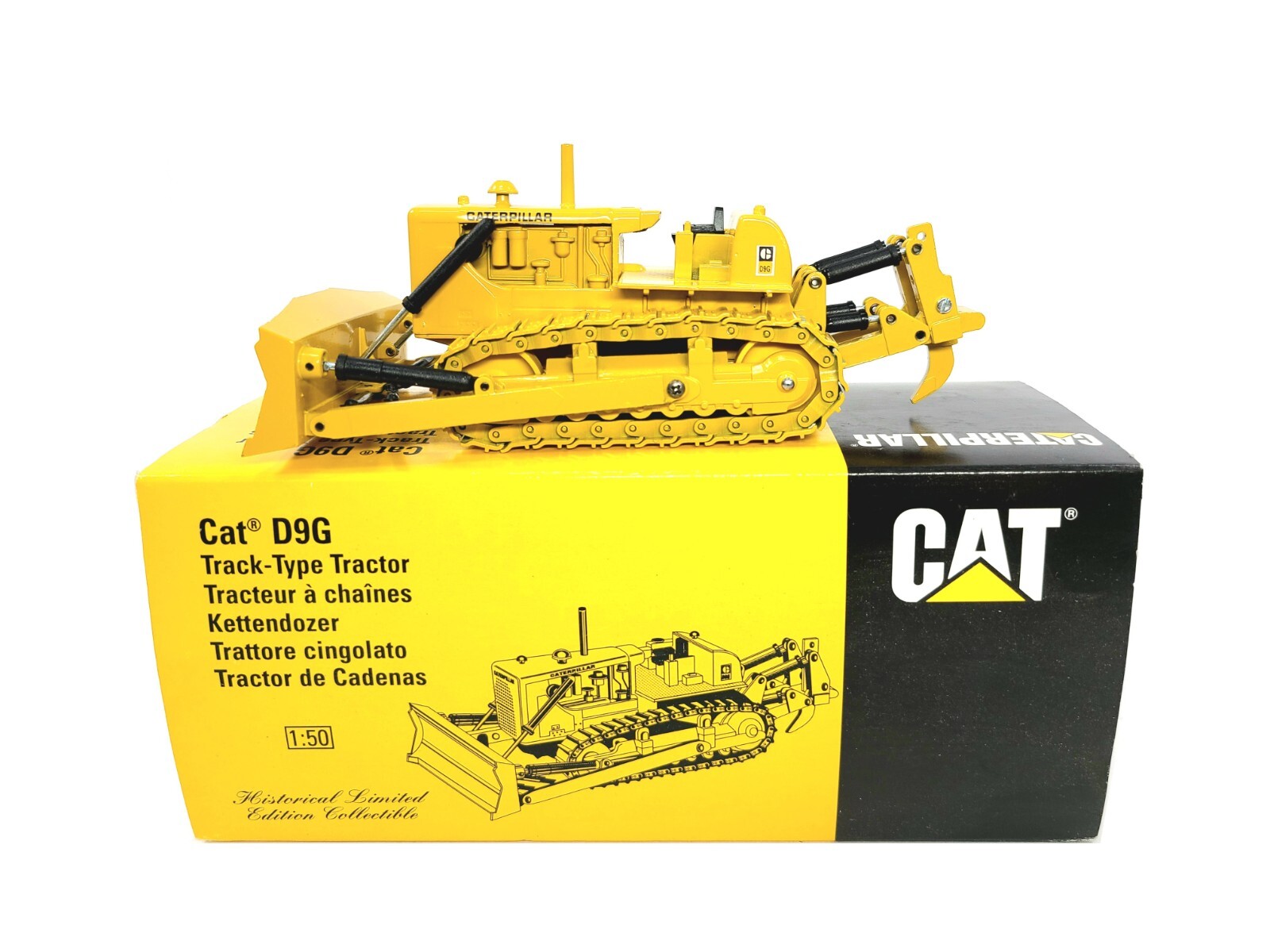 【希少】CAT D9R 1/50 Caterpillar Cat D9R Dozer with Ripper - NZG 1:50 Scale