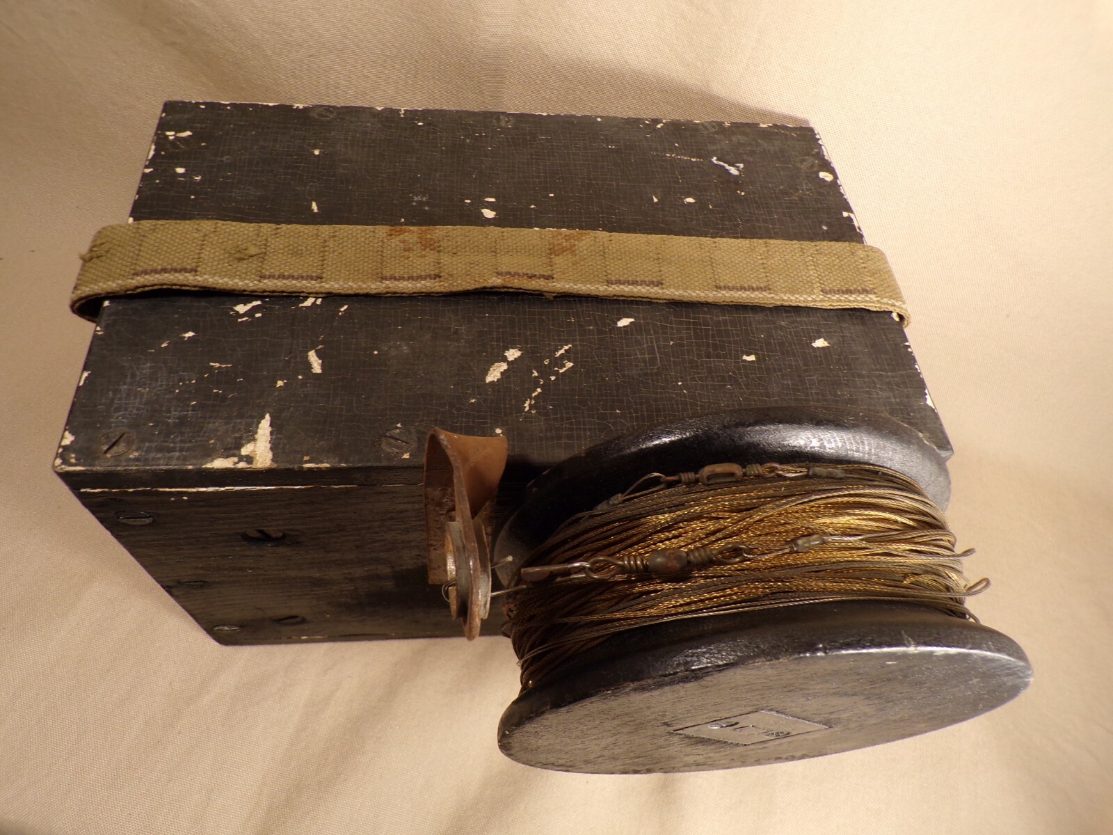 Rare Vintage Ice Fishing Fish Tip Up Ice Winter Cabin Cottage Lake House Decor